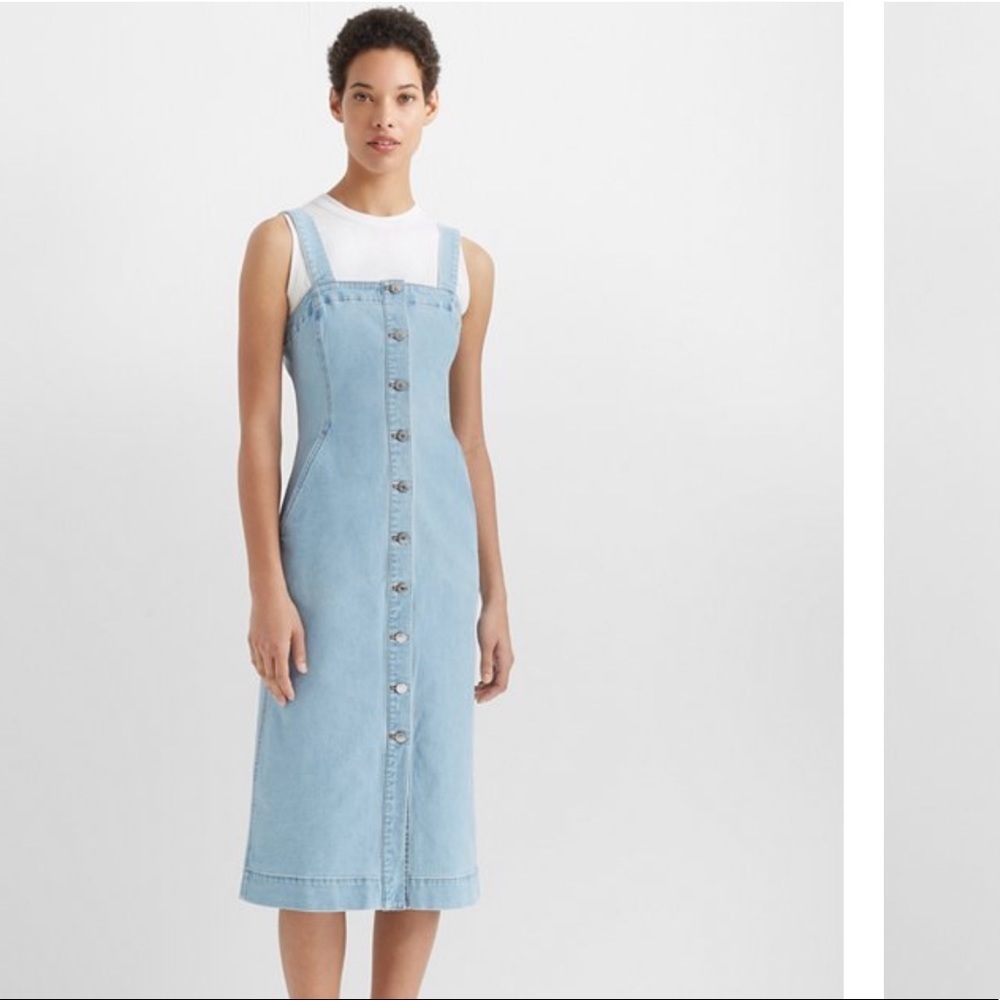 Club Monaco Denim Button Front Dress